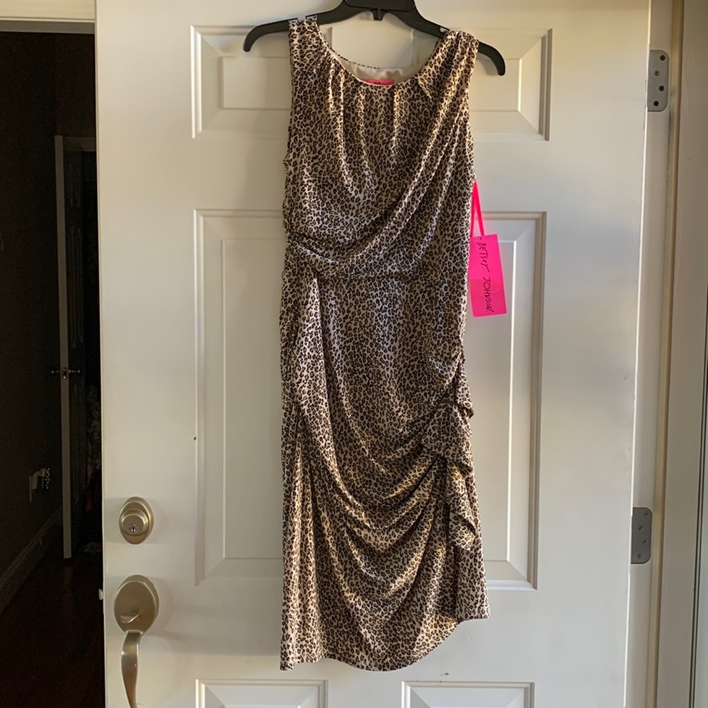 Betsey Johnson Leopard Print Dress - Brown and Black